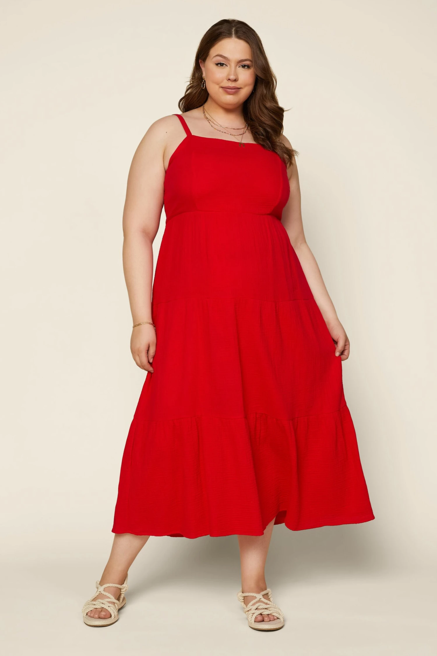 Plus Size - Tiered Maxi Dress - Image 2