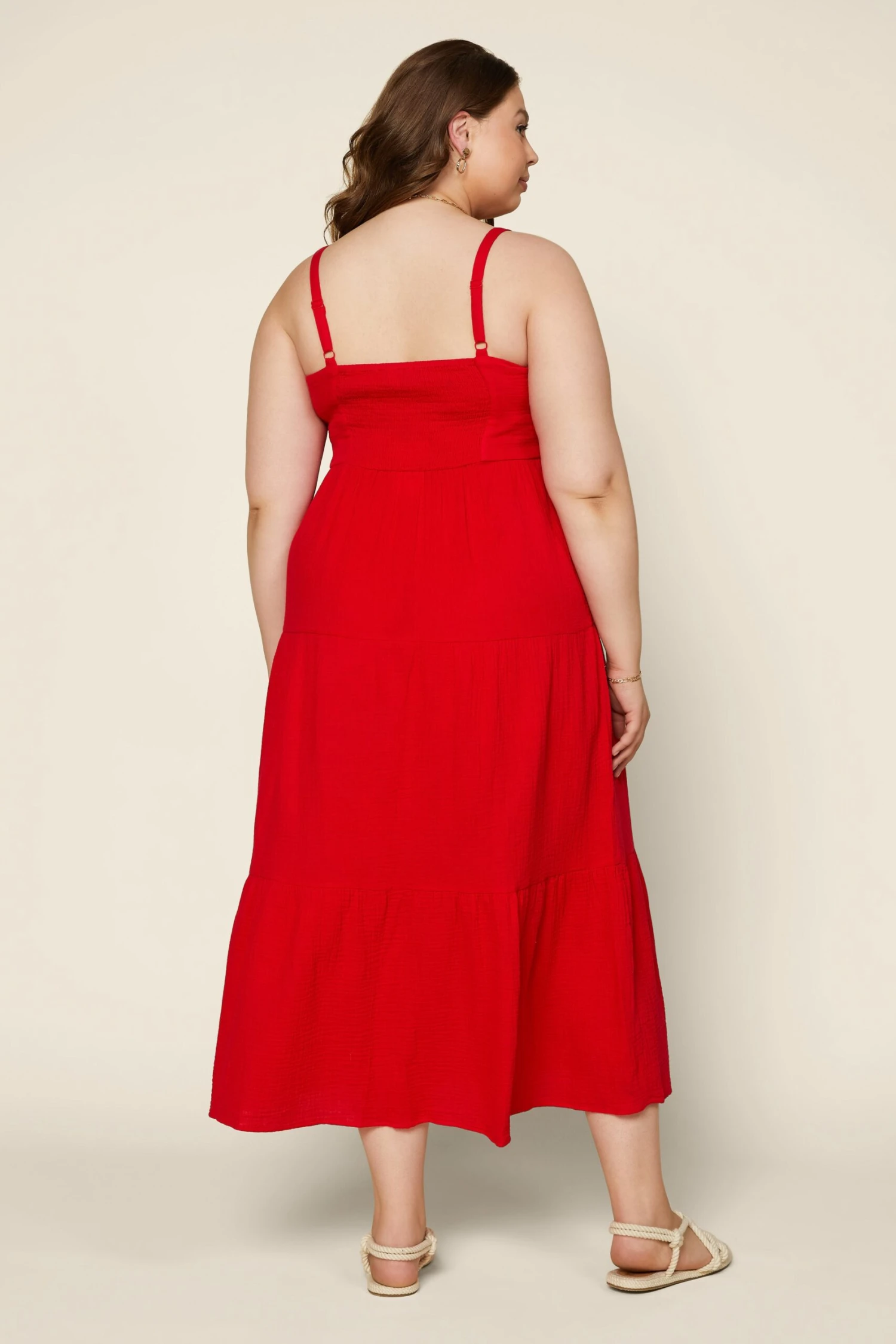 Plus Size - Tiered Maxi Dress - Image 4