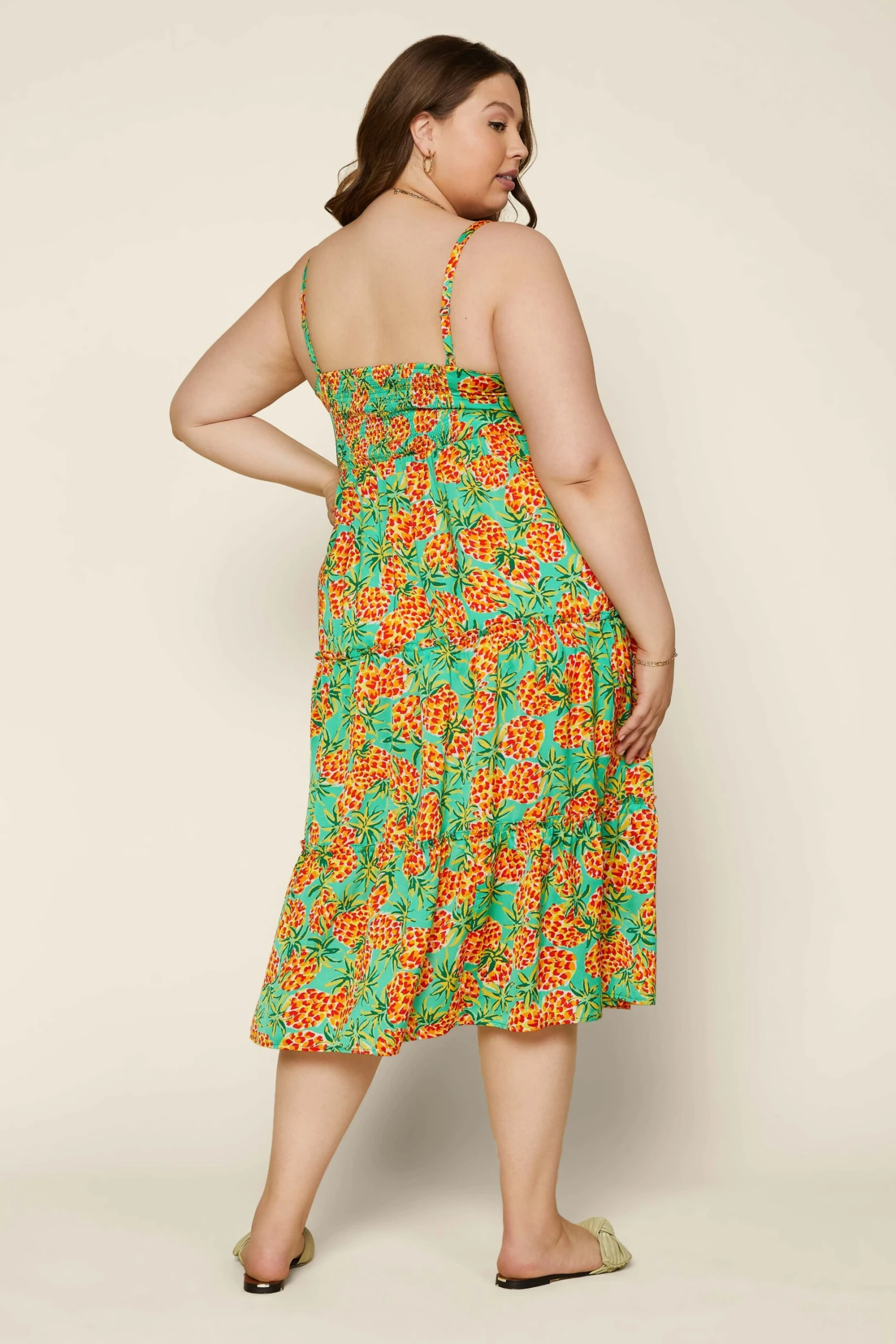 Plus Size - Tropical Print Maxi Dress - Image 4