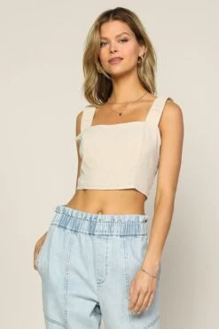 Square Neck Crop Top