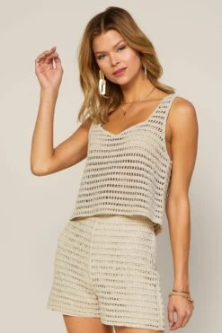 Crochet Crop Tank Top