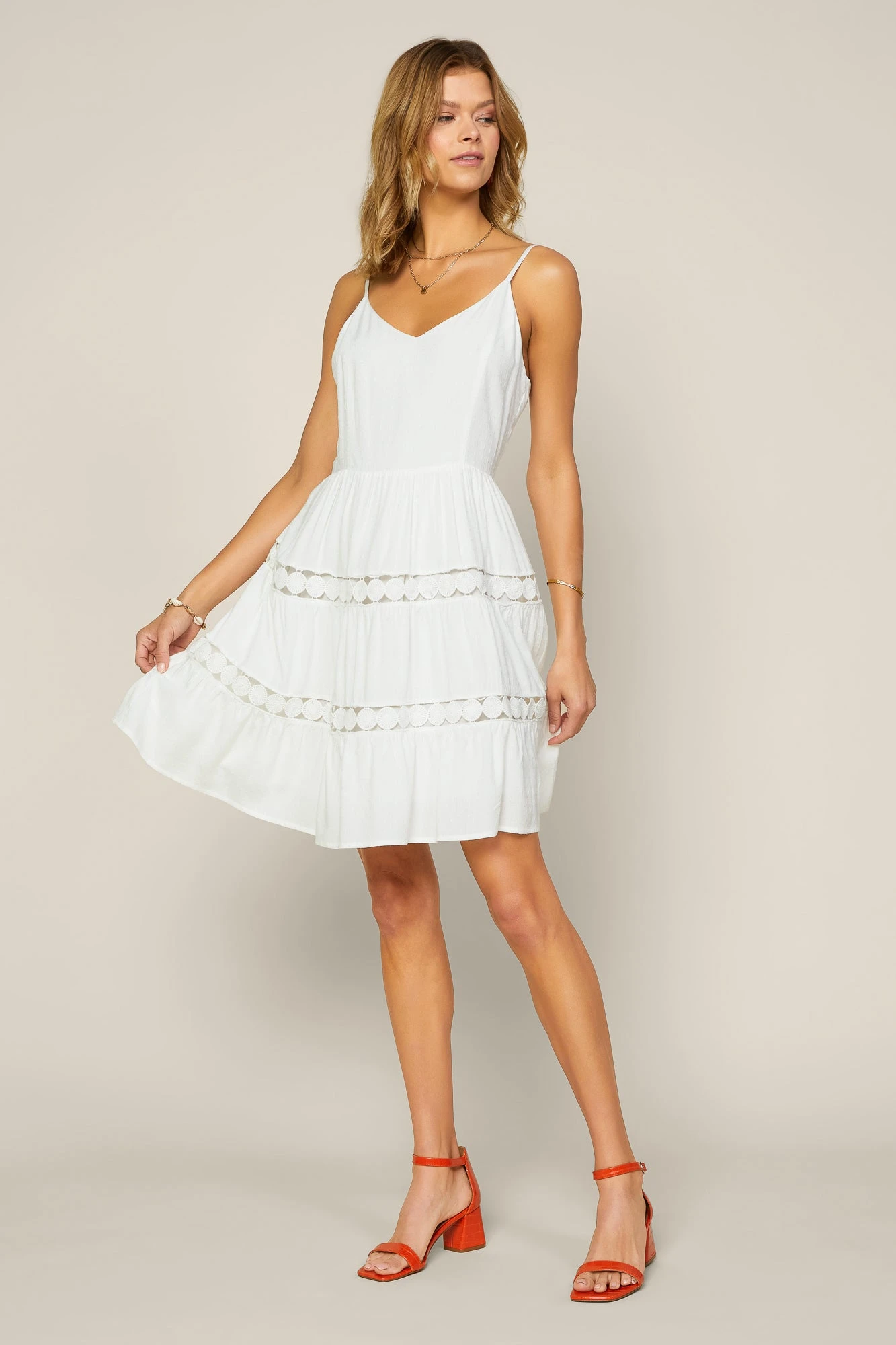 Lace Detailed Mini Dress