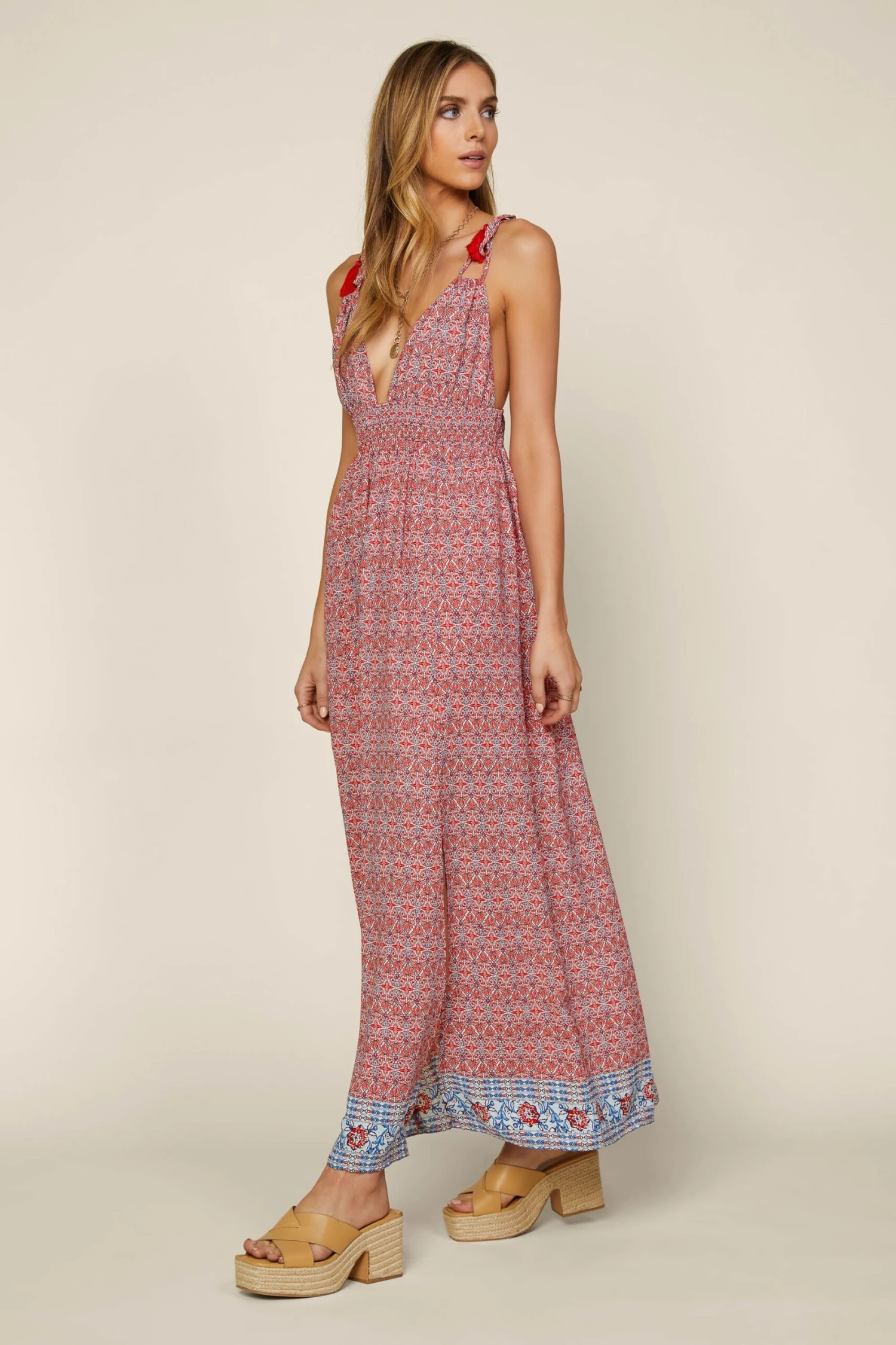 Abstract Border Print Dress - Image 2