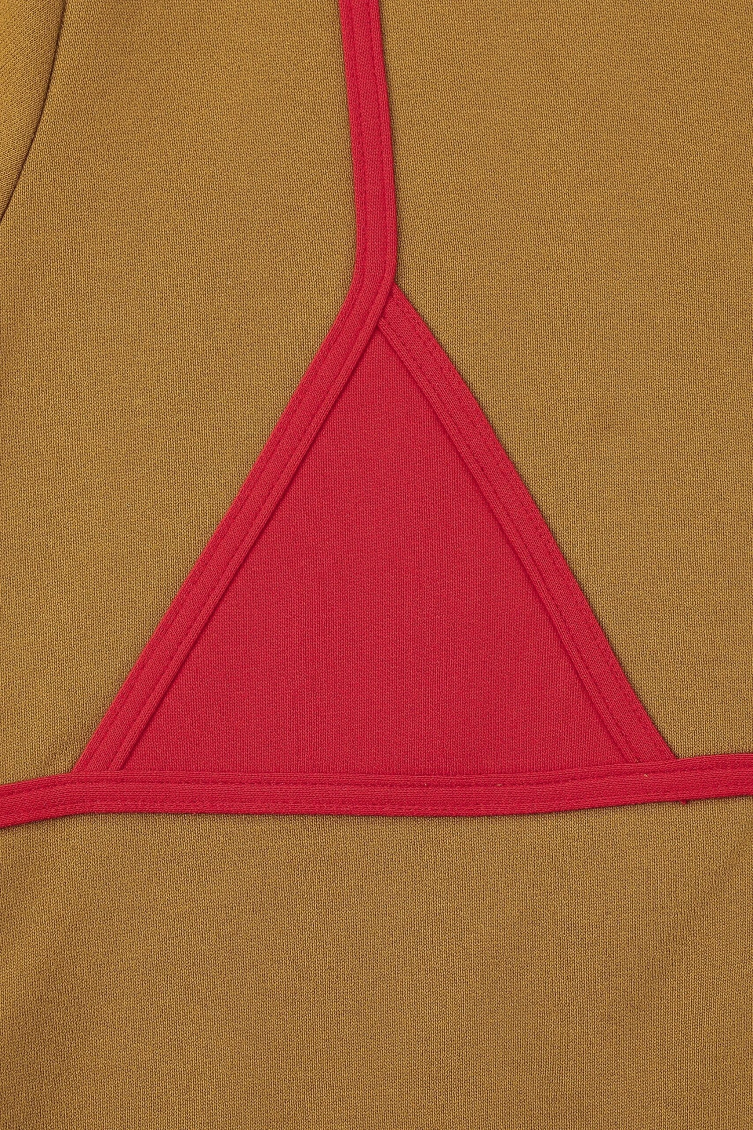 Bikini Bod Zip-up Sweatshirt Tan/Red - Image 2
