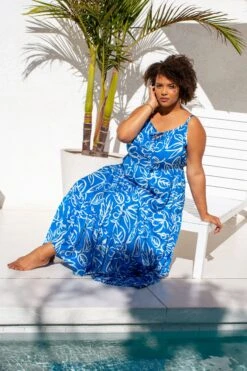 Plus Size - Sasha Spaghetti Midi Dress