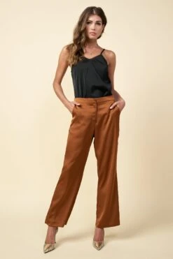 Satin Wide Leg Pants