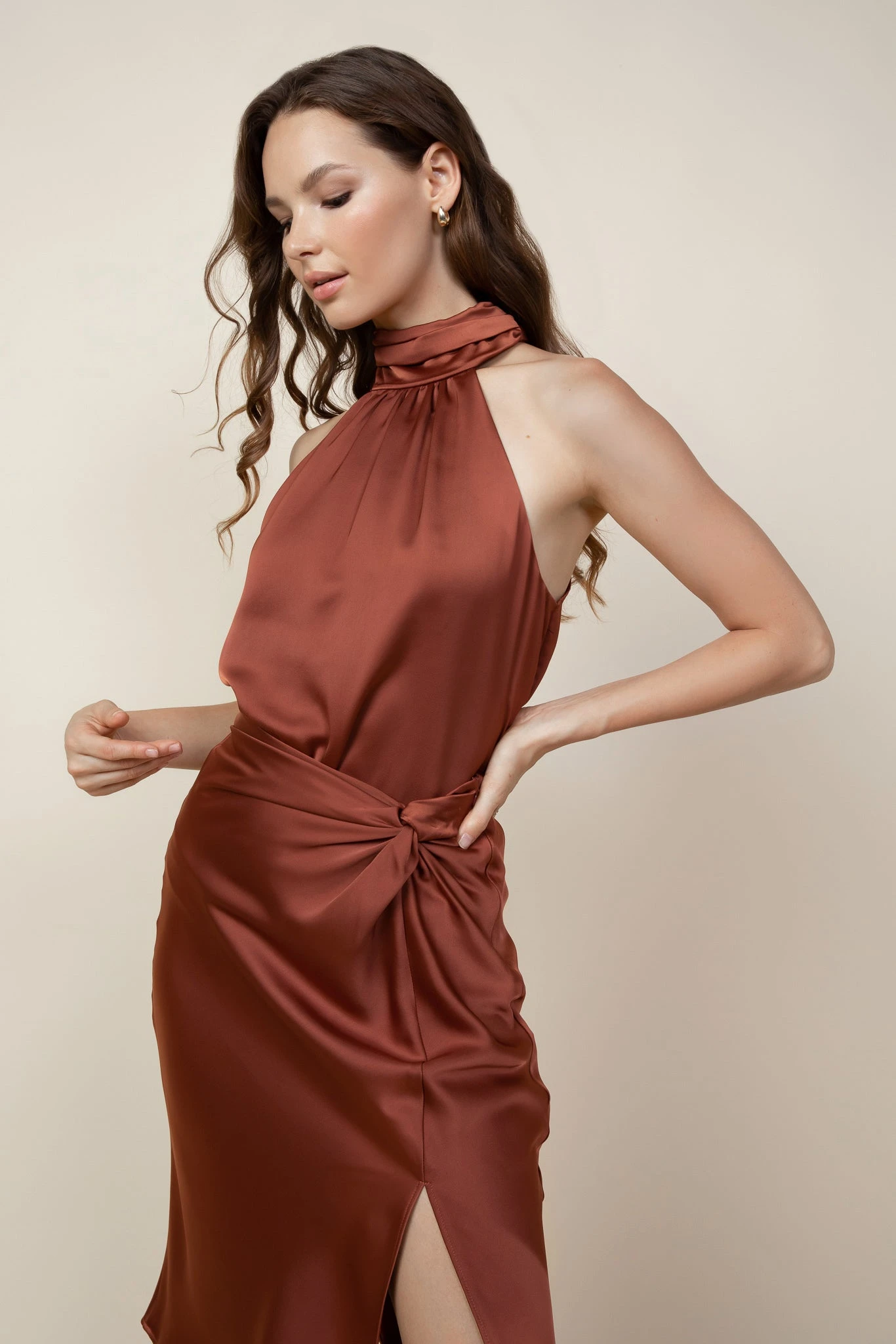 Knotted Midi Skirt - Image 3