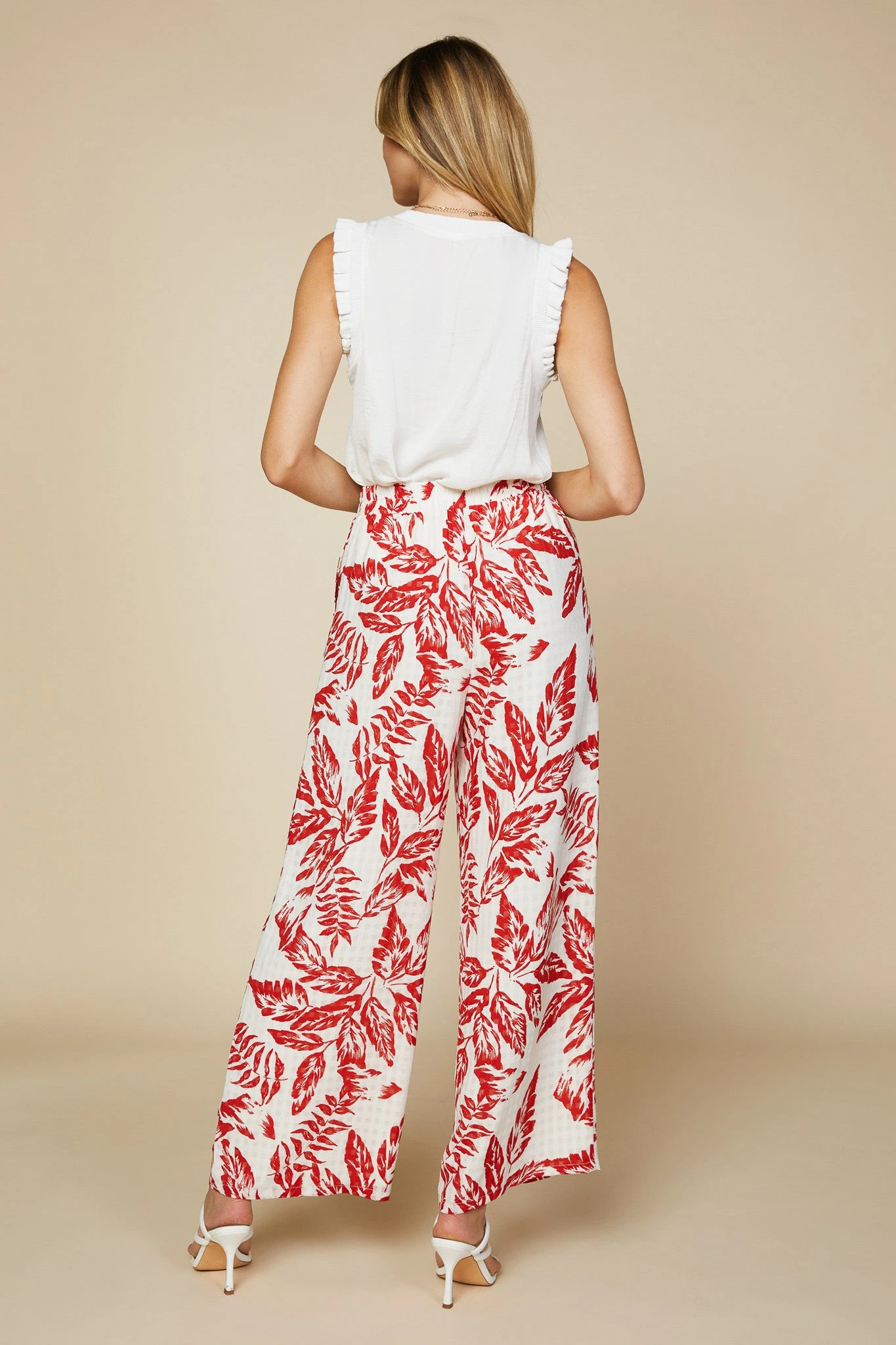 Printed Leaf Relaxed Pant - Image 2