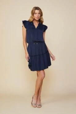 Penelope Pleated Mini Dress