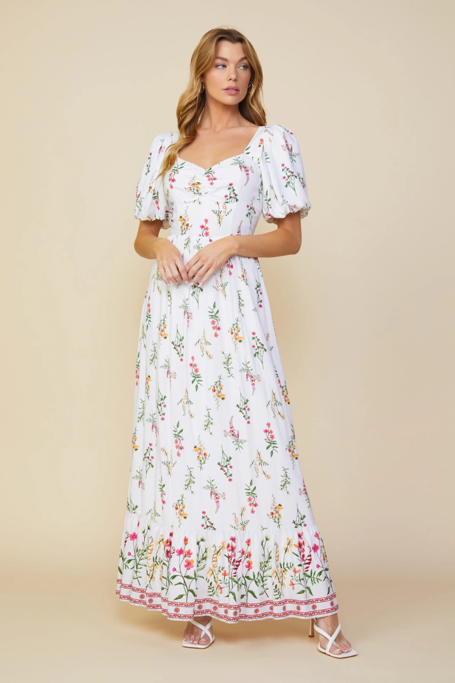 Lexie Floral Border Print Dress - Image 2