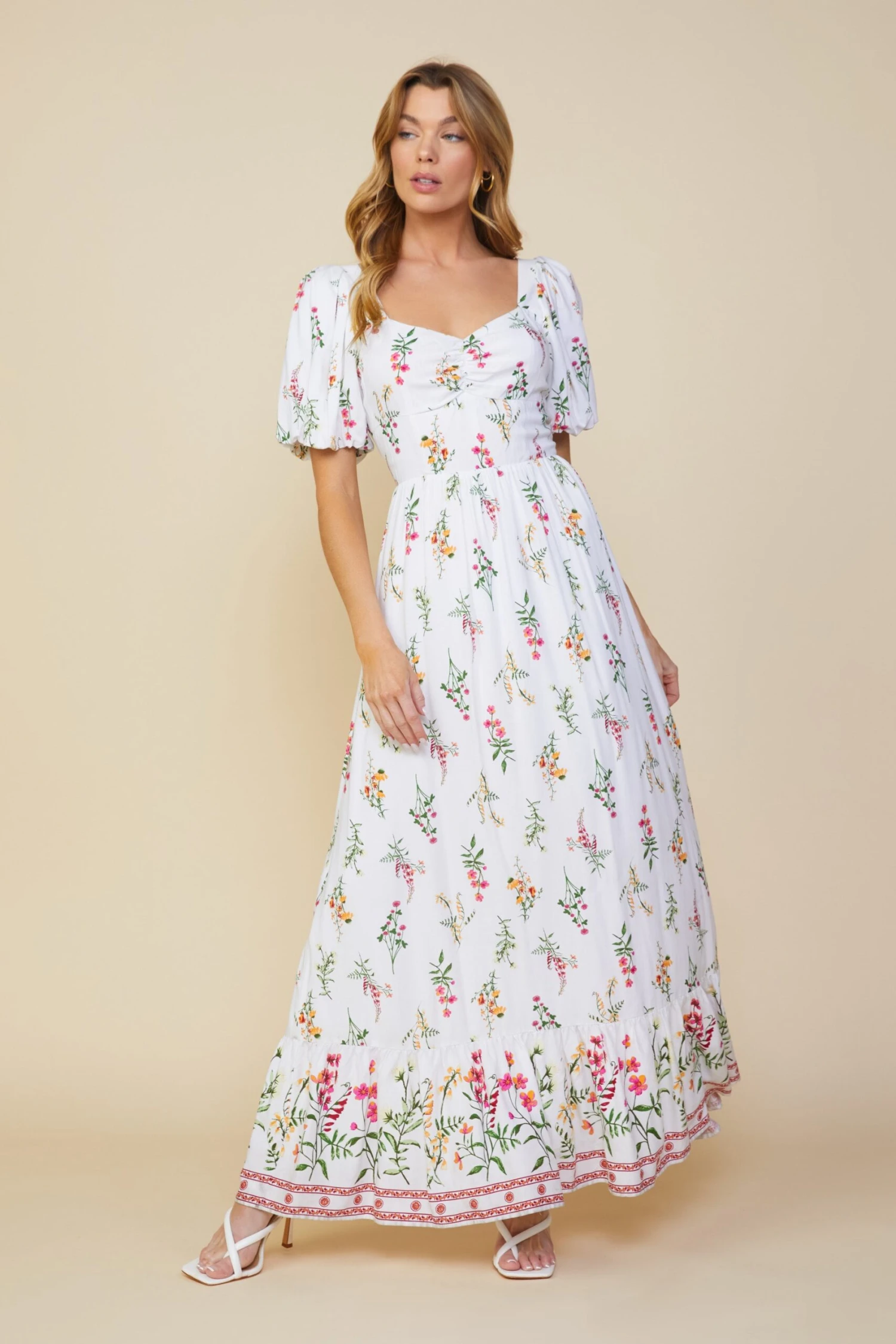 Lexie Floral Border Print Dress - Image 3
