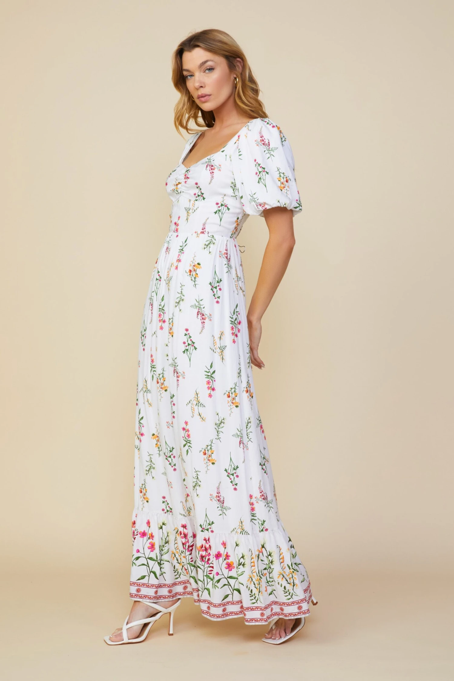 Lexie Floral Border Print Dress - Image 4
