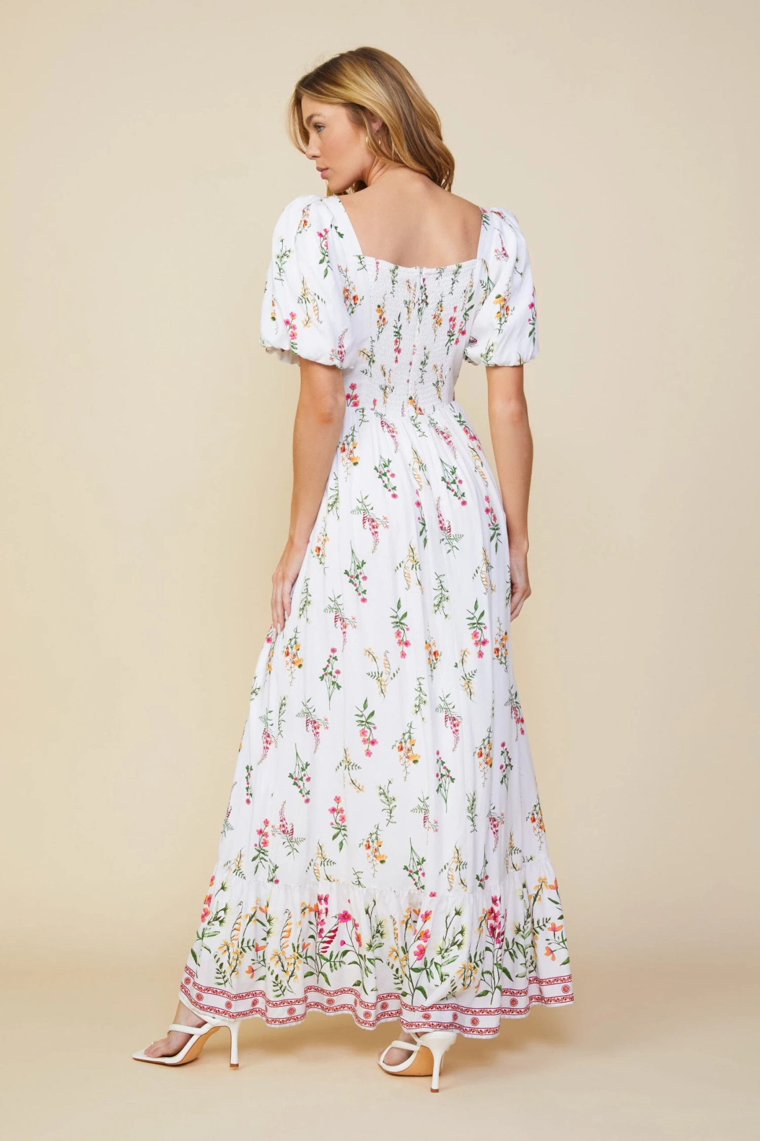 Lexie Floral Border Print Dress - Image 6