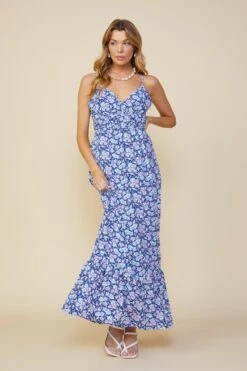 Noah Floral Twisted Back Dress