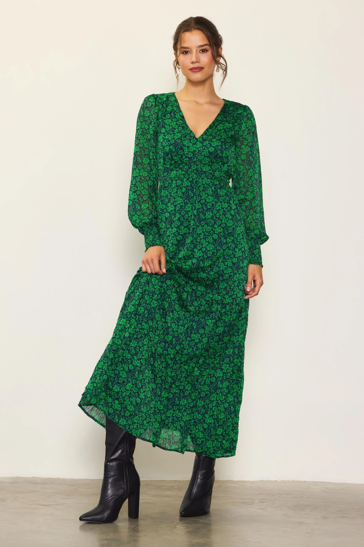Lily Print Longsleeve Maxi Dress - Image 3