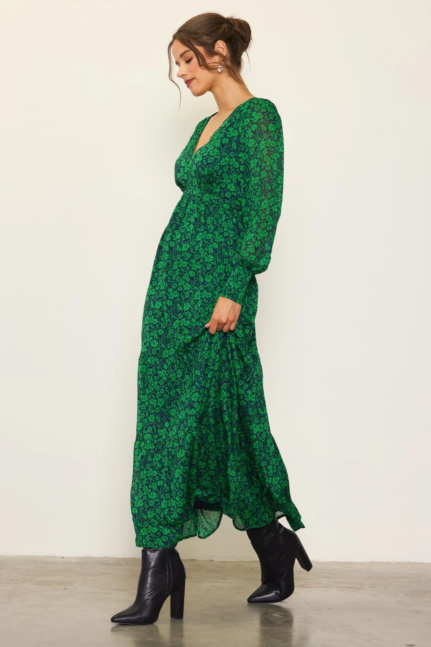 Lily Print Longsleeve Maxi Dress - Image 5