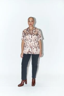 Unisex Mona Satin Shirt