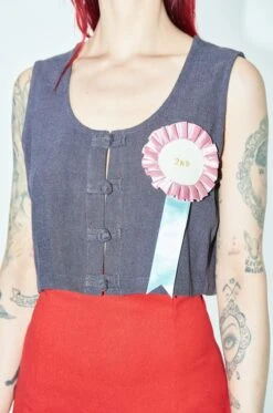 2nd Place Linen Crop Tank
