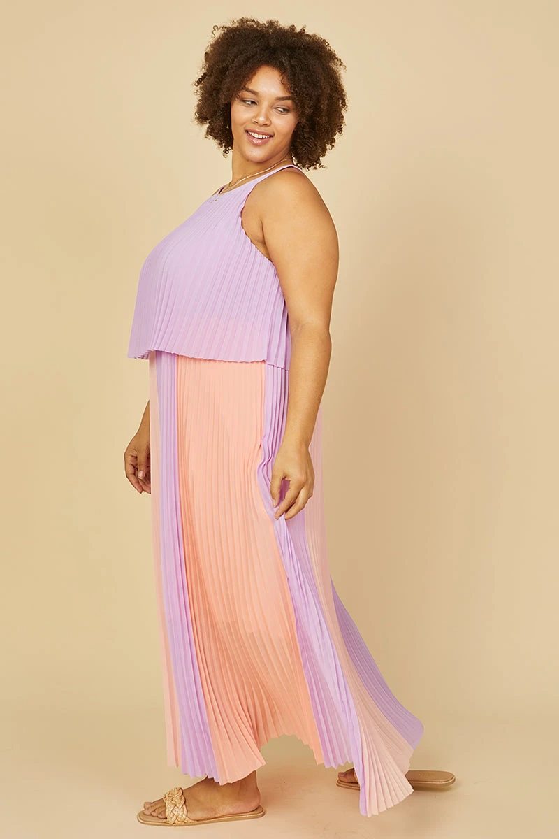 Plus Size - Pleated Halter Maxi Dress - Image 3