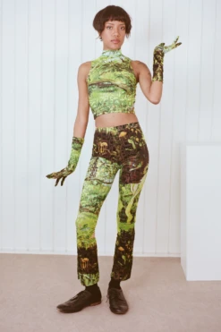 Cayetana Subtext Velvet Mesh Pants