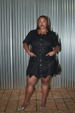 Tattered Button Up Witch Dress