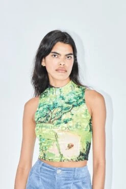 Cayetana Subtext Mock Neck Crop